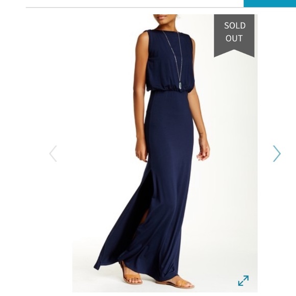 blouson maxi dress